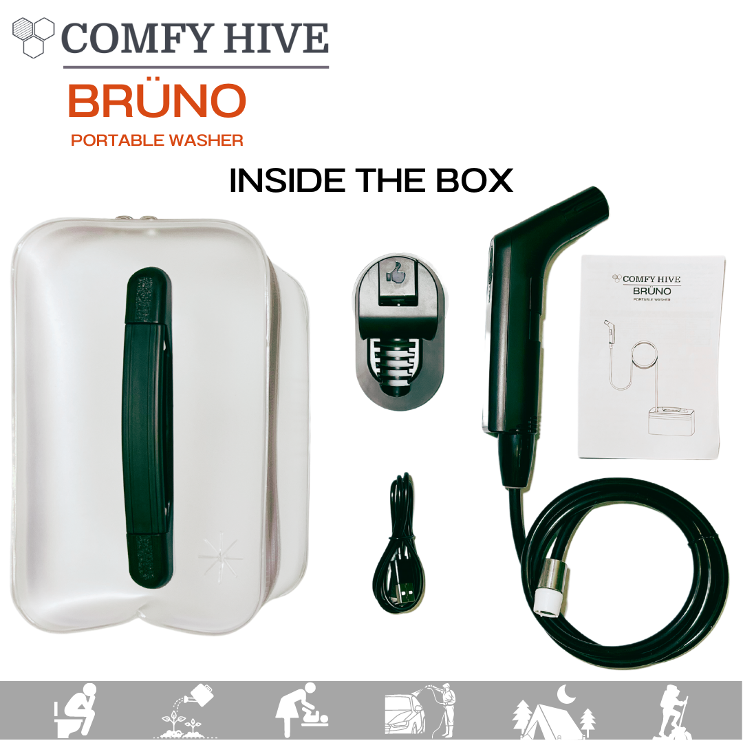 BRÜNO - Portable Electric Bidet - Black
